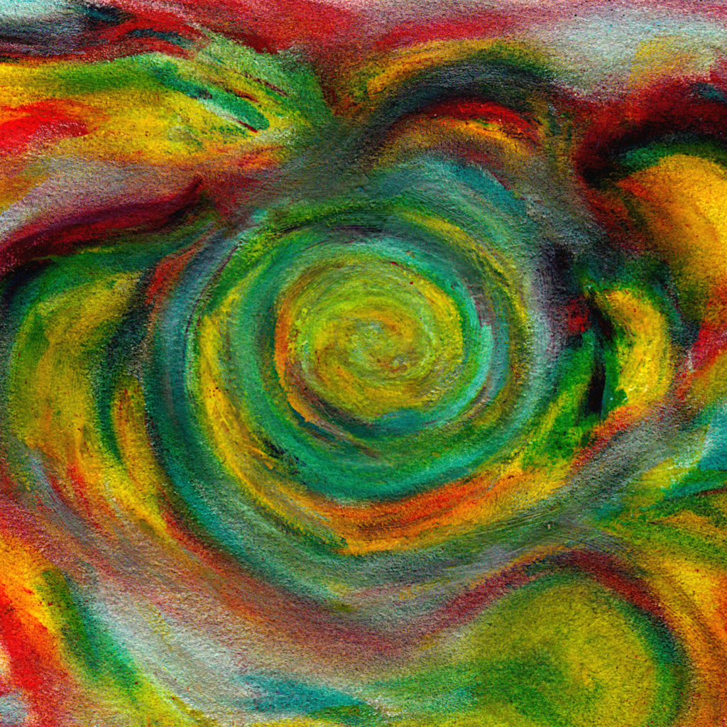 spiral color oil pastel