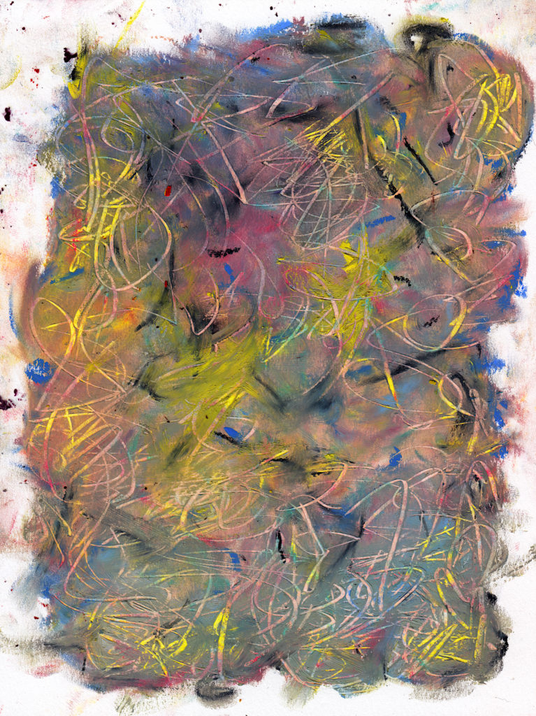 oil pastels abstract